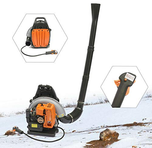 65cc Petrol Backpack Leaf Blower 2 Stroke 1.7L Garden Yard Sweeper Tool with adjustable backpack strap