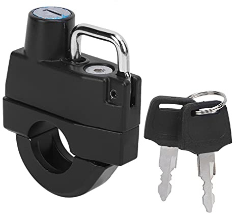 Serrure de casque de moto, anti-pluie antivol anticorrosion serrure de casque de moto pour guidon de 22 mm