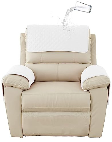 GYHH Sofa Armlehnenbezüge, Kopfstützenbezug für Relaxsessel, Rutschfester Gesteppter Möbelbezug für Fernsehsessel Sessel und Sofa