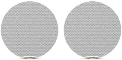 Audibax CM808-BT - Enceintes de Plafond avec Bluetooth - 2 Enceintes de Encastrables 50W - Enceintes de Plafond 8 pouces - Grille magnétiquement ajustable - Enceintes actives et passives à 2 voies