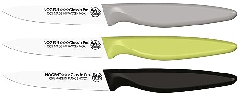 Nogent - Couteau office lame lisse 9 cm (1 modèle aléatoire)