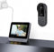 Sonnette sans Fil avec Caméra 1080P Exterieur étanche Interphone Vidéo avec écran Filaire de 4,3 Pouces Visiophone 170° Vision Nocturne Audio Bidirectionnel,sans Abonnement,sans App,sans WiFi