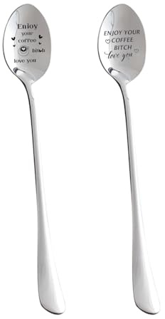 2 Cucchiaini Da Caffè Divertenti, Cucchiaini Regalo Di Amicizia, Cucchiaini Regalo Per Coppia, Cucchiaini Da Caffè In Acciaio Inossidabile, Regali Per Le Amiche