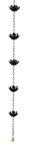 YYLUOYANG Catene gocciolatoio da grondaia Catene for la Pioggia for grondaie Raccoglitore Decorativo for l'acqua piovana Grondaia di Ricambio Decorativa Deviatore for l'acqua piovana