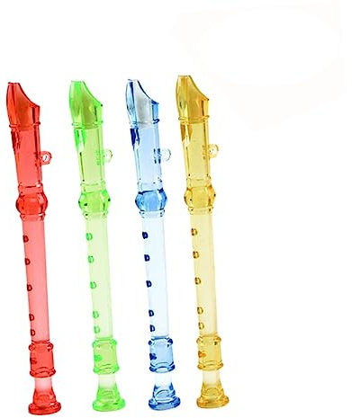 Yardwe 12stücke Teiliges Junge Mädchen Transparente Sopranflöten Spielerisches Lernen Von Rhythmus Und Musik Fördert Feinmotorik Und Musikalische Früherziehung Zufällige Farben