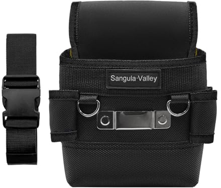 Tool Pouch,Professional Electrician Pouch, Multi-Pocket Belt Organizer，Suitable for Electricians/Carpenters/Plumbe (Black)