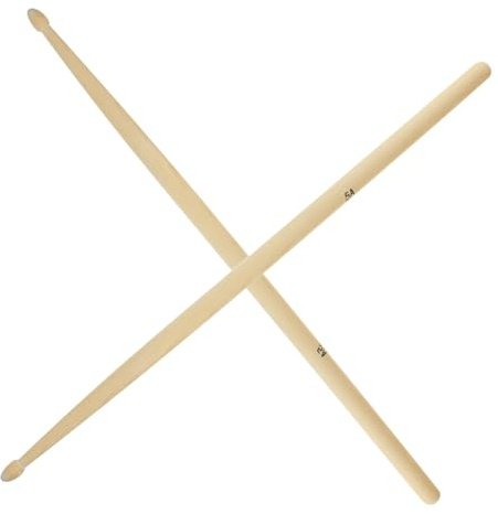 FUTUREORYY 1 Paar Ahorn Drumsticks Leichte Robuste Schlagzeugstöcke für Erwachsene für Percussion und Musikunterricht Langlebig und Präzise