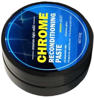 Chrompoliturcreme – 7 Cm Auto Chromreiniger | 50 G Polierpaste Für Langanhaltenden Glanz – Sanft Auftragen Restaurieren Schützen – Perfekt Für Auto Fahrzeug Motorrad Fahrrad Politurpflege