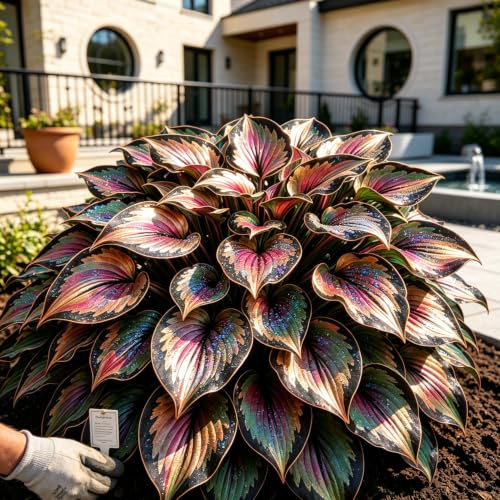 Hosta, croissant étonnamment, pas d'arrosage, entretien facile, 4Rhizom-I