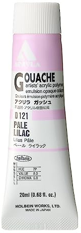 Holbein akryl La gouache blek lila D121 20 ml (6 näsor.)