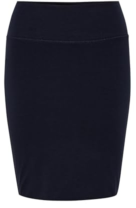 KAFFE Damen Rock Penny Damen Rock Knielang Midirock Jersey Pencil Penny Skirt Strechy Bleistiftrock Normale Passform