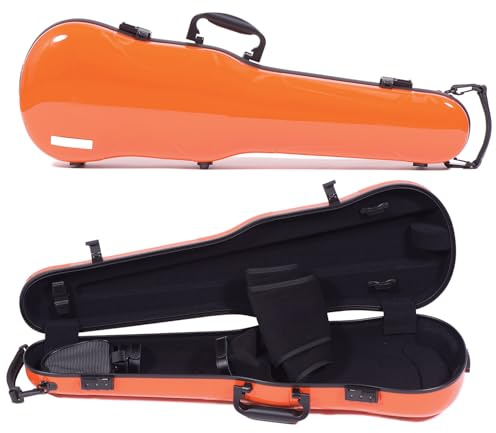 Gewa Air 1.7 Shaped Orange Violin Case with Black Interior