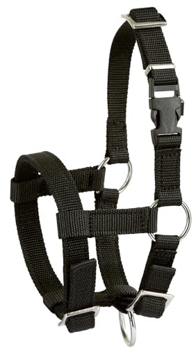 Kerbl Alpaka Halfter, alle Alpaka-Typen, Klippverschluss, Größenverstellbar, schwarz