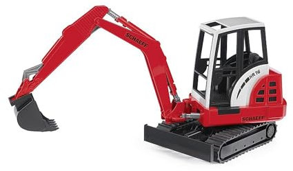 bruder 02432 - Schaeff HR16 Mini-pelle - 1:16 Chantier, Véhicule de construction, Pelle à godets, Ouvrier, bworld, Machine de construction, Jouet