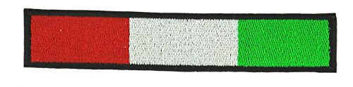 Akachafactory Patch ecusson Drapeau Italie Italien Backpack Brassard Noir Motard Biker Racing