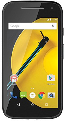 Motorola Moto E (2 Generazione) Smartphone, Display 4,5 Pollici QHD, LTE, Fotocamera 5 MP, Processore 1,2GHz Quad-Core, 1GB RAM, Memoria 8GB, Micro-SIM, Android 5 Lollipop, Nero [Germania]