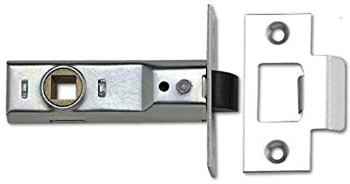Merriway BH04347 Zinc Plated Tubular Mortice Latch, 63 mm 2.5 inch