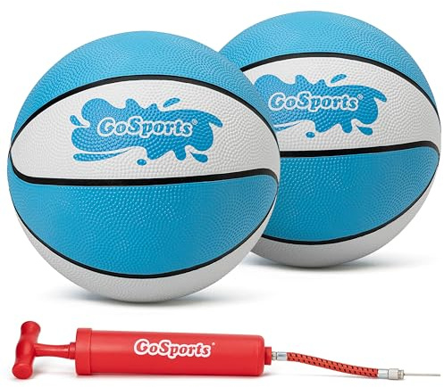 GoSports Water Basketballs 2 Pack - Size 6 (9 Inch), Great for Swimming Pool Basketball Hoops