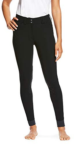 ARIAT Women's Tri Factor Grip Knee Patch Breech, Black - 28 Regular
