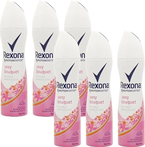 Rexona - Deodorante spray da donna, confezione da 6 pezzi, con alluminio, 150 ml
