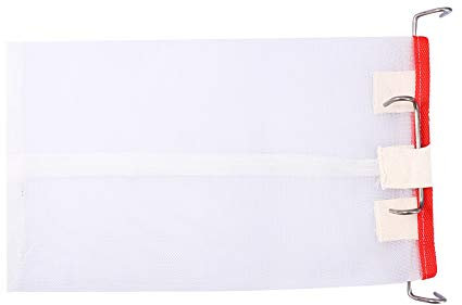 Annadue Wiederverwendbares Honigfilternetz, Rechteckiges tragbares Honigsieb Bienenhaus mit Haken, zum Filtern von Honig Imker für die Honigverarbeitung