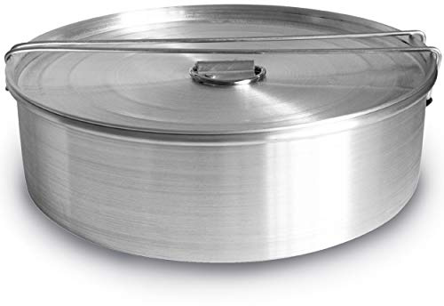 GLOBE ROCKET Flan Mold with Lid - Oversized XL (10.5 x 3.2 in) - Authentic Mexican Flan Pan - Flan Molds for Baking with Water Bath - Molde para Flan - Flaneras Moldes con Tapa Baño Maria