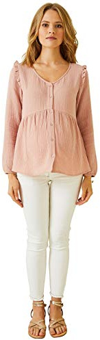 VERTBAUDET Blouse de Grossesse et Allaitement Rose Pale 36