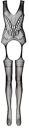Grey Velvet Damen Bodystocking M1895 Einheitsgröße