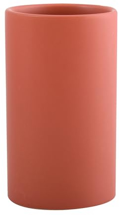 Spirella Vaso para CEPILLOS DE Dientes Terracotta Tube Mat, Cerámica, Rojo, Único