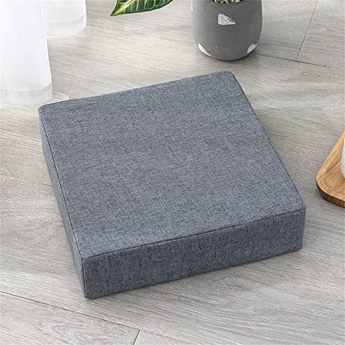 FANSU Memory Foam Seat Cushion for Armchair, Non-Slip Booster Cushion Comfort Chair Seat Pad for Indoors Outdoors Car Office Sofa Garden (50x50x8cm,Dark gray)