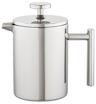 Stellar Double Wall Stainless Steel Cafetiere – 300ml Stainless Steel Insulated French Press Coffee Maker