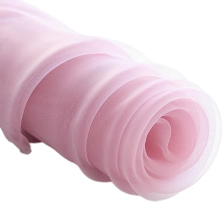Whakano Organza Fabrics for Sewing Sold by the Metre for Clothing and Decoration, Organza Fabrics Tulle, Universal Fabric for Sewing Crafts, Curtain Curtains, Tablecloths, Bow, Costume Dress Clothing,