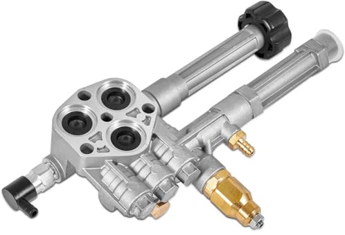 AR42940 Pressure Washer Pump Head Assy with Unloader & Installed Thermal Relief Valve Compatible with Troy Bilt RMW SRMW Pumps SRMW2.2G26 / RMW2.2G24 Pump Head Repacle AR42518 AR43061