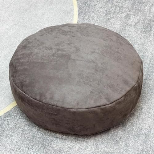 RUTERMY Solid Color Komfort EPP Partikel Bodenkissen Verdicken Abnehmbare Bodenkissen Premium Kunstleder Meditationskissen für Balkon Dekoration