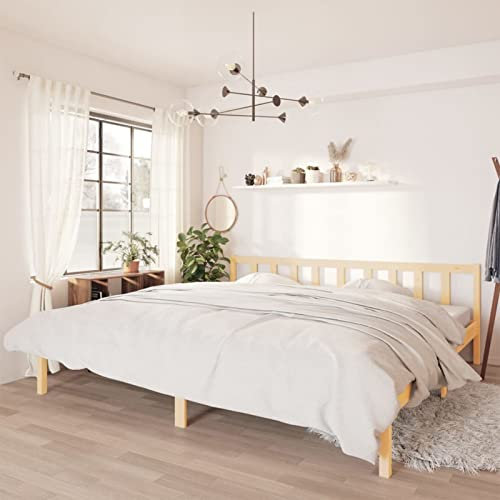 Iiaky Massivholzbett Bettgestell Bed Frame Bett Mit Bettkasten Hausbett Bett Massivholz Kiefer 180x200 cm - 810097