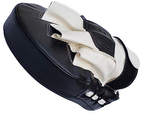 Veemoon Pu Kickboxpratze Gepolstert Mit Eve-Schwamm Und Pu-lederbezug Gekrümmtes Coaching Strike Shield Für Thaiboxen Taekwondo Kickboxen Und Karate Training Stoßdämpfendes Schlagpolster