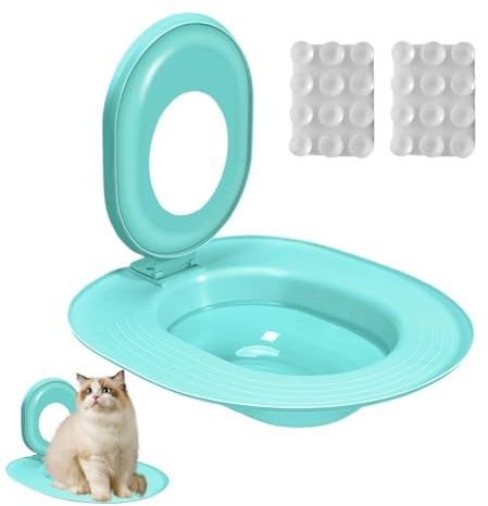 Toilettentrainer-Set für Katzen – Ausbildung der Toilette für Katzen | Potty Teacher Souge für Haustiere | Smooth Cats Toilette Trainer Lernset für den Innenbereich