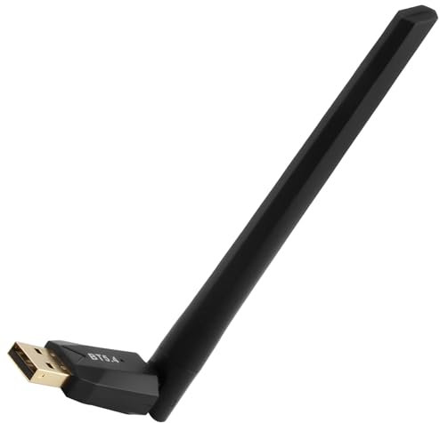 Adattatore Bluetooth USB 5.4, Dongle Bluetooth 150M Langstrecken Low Latency, Plug & Play, per Computer Desktop Laptop, Mouse, Tastiera, Compatibile con Windows 11/10/8.1/7