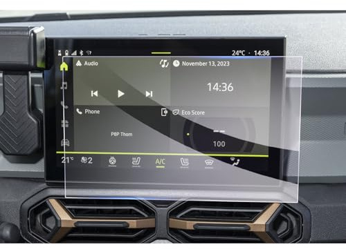GAFAT Dacia Duster 3 / Bigster 2025 2026 Mild Hybrid 10.1 Navigation Screen Protector, Glass Protective Film TouchScreen, Dacia Duster 3 Accessories Bigster, Shockproof, 9H Anti-Scratch