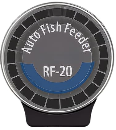 Fangssiy Fischfutterautomat Mit Einstellbarer 6-Stufen-Kontrolle - Automatischer fütterer - 140ml Timer Aquarium Fütterung Für Aquarium Schildkröte