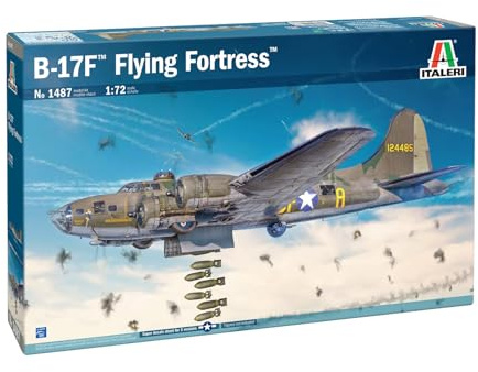 Italeri 1487 B-17F Flying Fortress skala 1:72, Plastic Model Kit/Plastmodell för montering