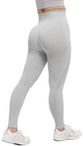 creamy fabrics Damen Scrunch Butt Leggings mit High Waist V-Bund – Seamless, Blickdicht, Booty Lifting und Push Up Sporthose für Gym und Fitness