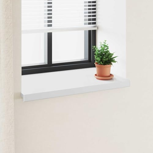 Fasba Alféizar de Ventana Moderno de PVC Blanco - Fácil Instalación y Resistente al Agua - 100 x 50 x 4,5 cm Modelo FCGMZJ-42046830ES