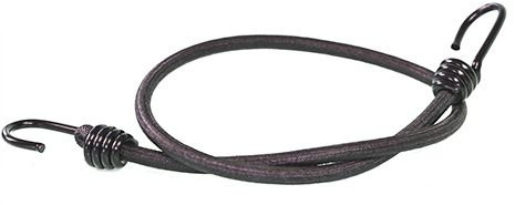 10 Expanderseile mit 2 Spiralhaken 1000 mm schwarz 10mm