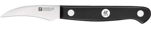 ZWILLING Gourmet Schälmesser, 6 cm, Rostfreier Spezialstahl, Ergonomischer Kunststoff-Griff, Schwarz - Made in Germany