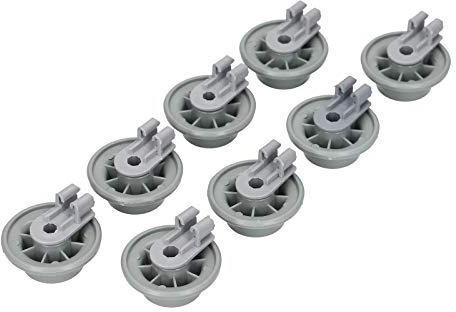 LUTH Premium Profi Parts 8x Korbrollen Set Unterkorb kompatibel mit Bosch 611475 Küppersbusch 436718 für Geschirrspüler Spülmaschine