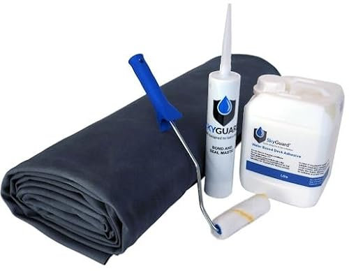 SkyGuard Shed Roof Kit - EPDM Rubber Roofing Kit for Sheds & Outbuildings - Longer Lasting Alternative to Roofing Felt for Sheds (3.5m x 2.5m)