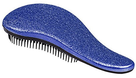 Nigoz, spazzola districante per capelli, spazzola districante, pettine per capelli intrecciati, per donne e ragazze, blu, creativo e utile pratico e conveniente