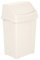 M1SS 8L/25L/50L Litre Plastic Swing Bin Waste Recycle Dustbins Kitchen, Bathroom Rubbish Trash Refused Bins (Soft Cream, 8 Litre)