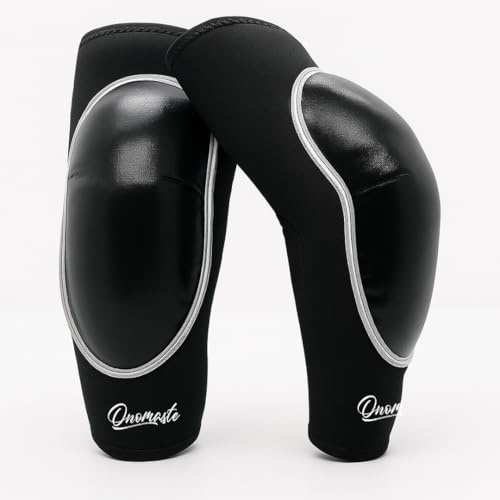 ONOMASTE - Gomitiera Muay Thai MMA Boxe Thai Boxe Thai protegge gomito tendinite Protezione gomito (Black*Nero, Unico)